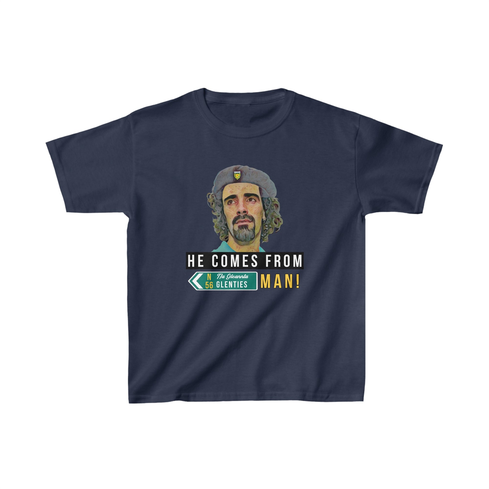Kids Unisex Jim McGuinness He Comes From Glenties Man Donegal Tee