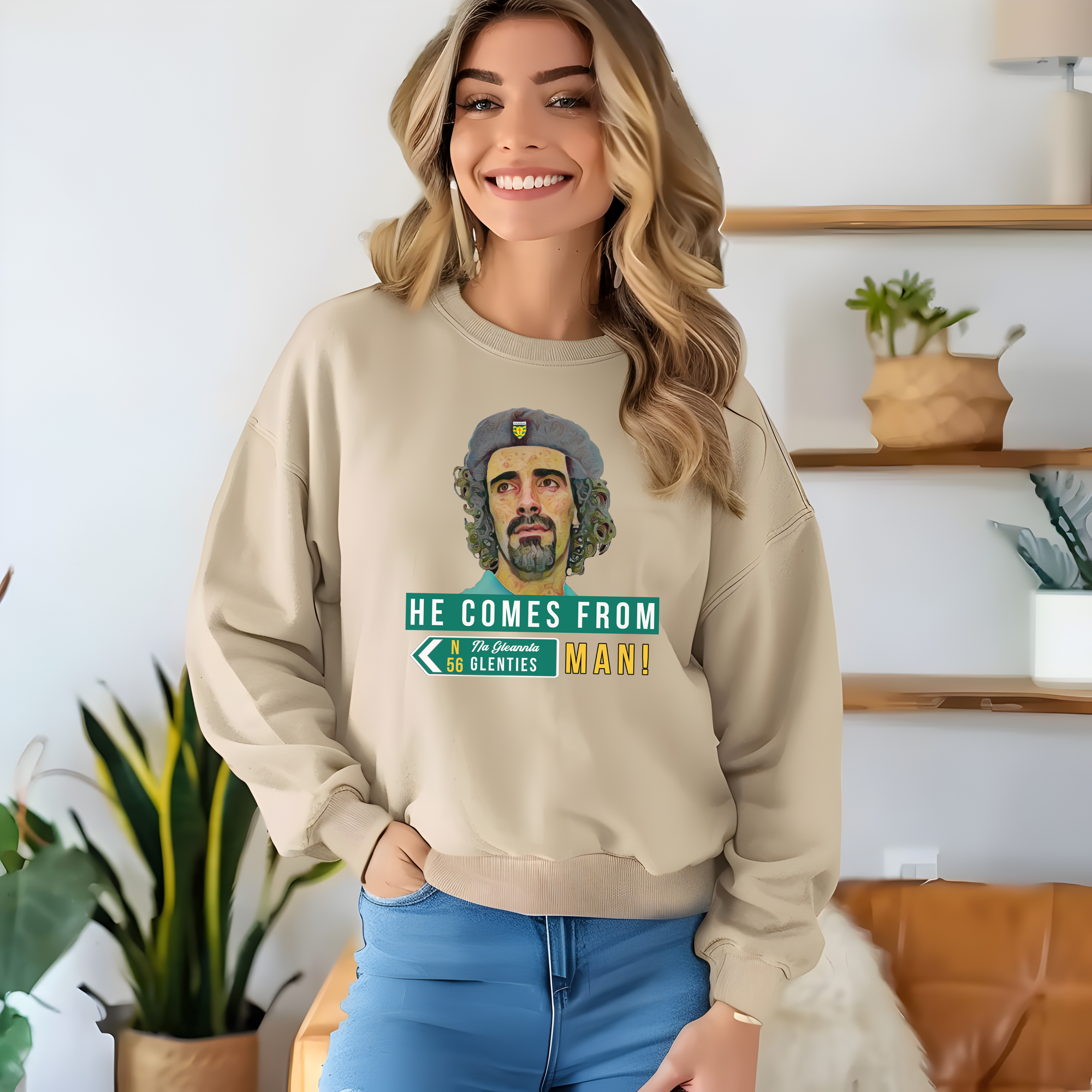 He Comes From Glenties Man unisex Jumper
